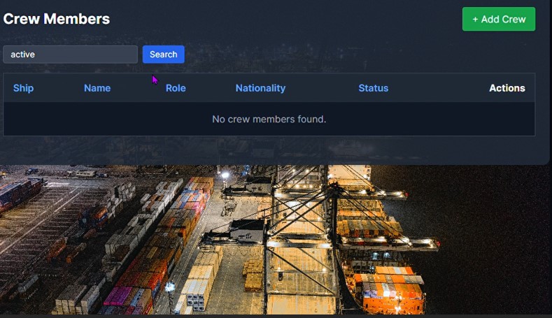 Cargo Shipping Management System preview